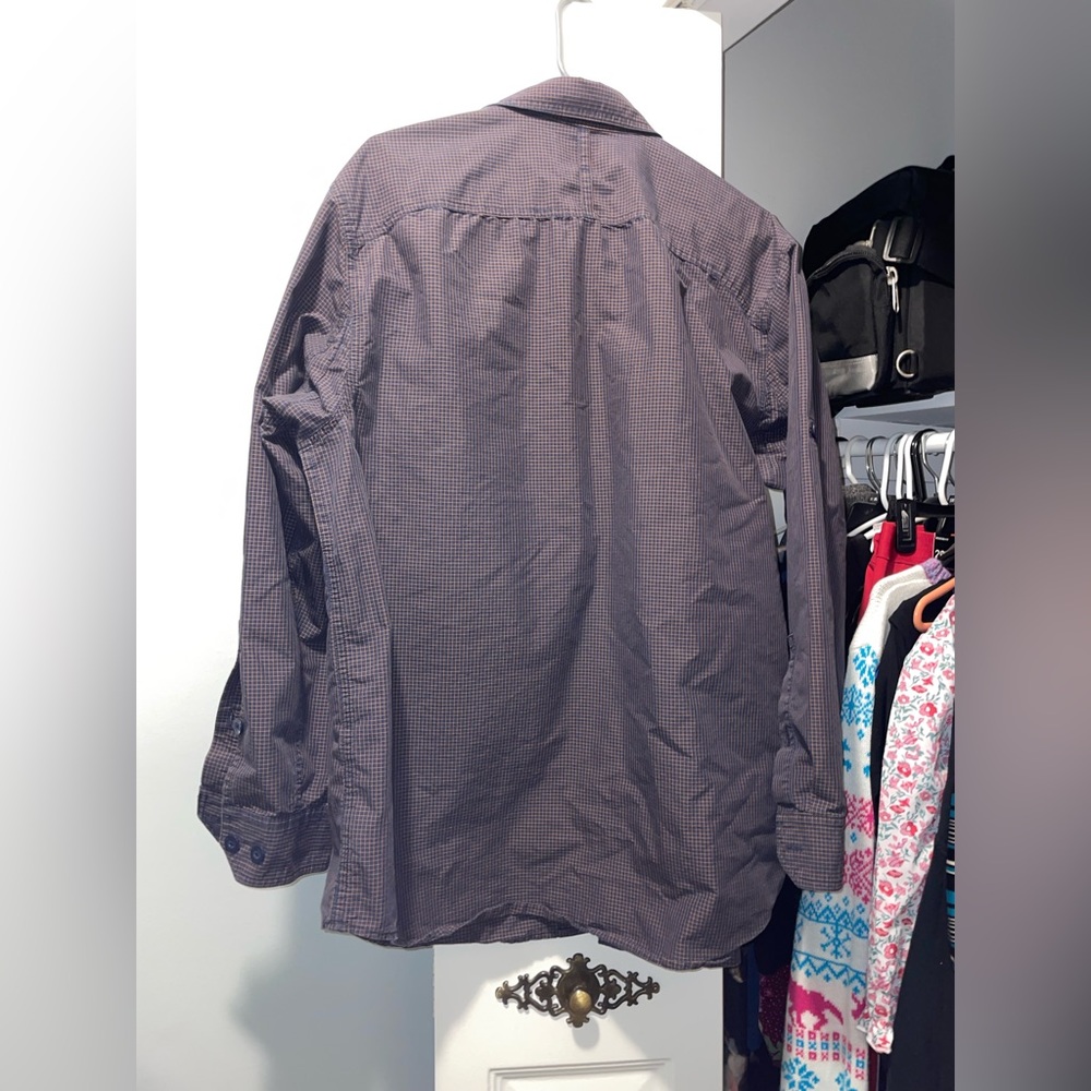 Duluth Trading Co Button Up Long Sleeve Relaxed Fit Size Large - Picture 2 of 13